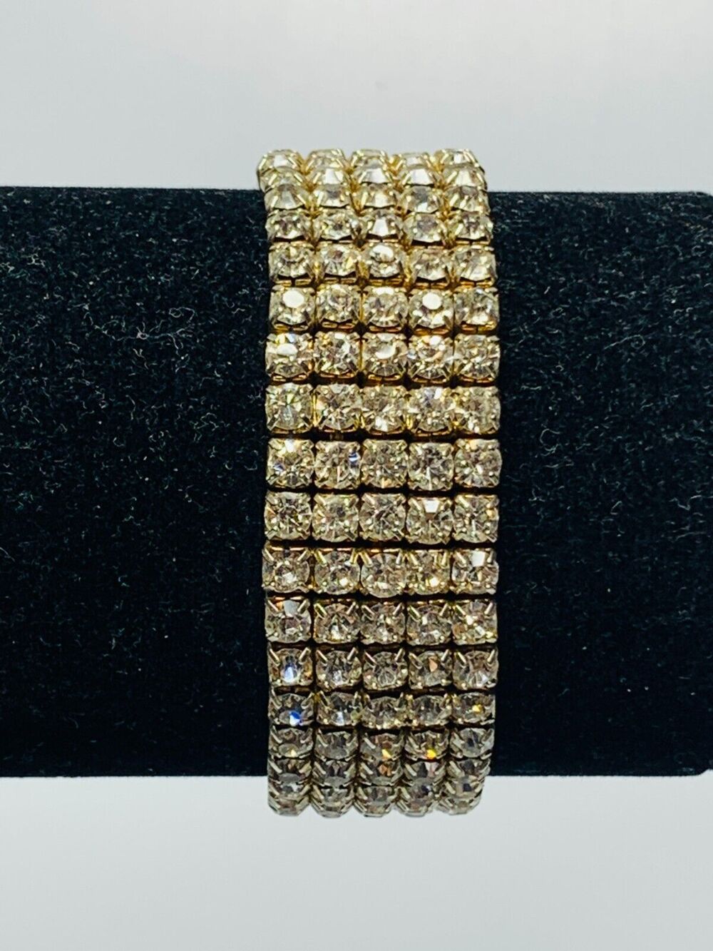 Stretch Rhinestone 5 Layer Tennis Bracelet